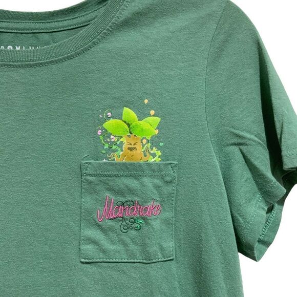 Harry Potter Mandrake Green Pocket Tee Short Sleeve Box Lunch Women’s M - Picture 3 of 7